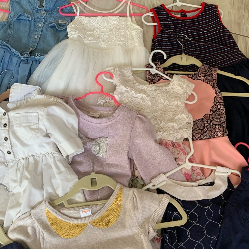 girls dress sizes 4-7 lot of 11 dresses